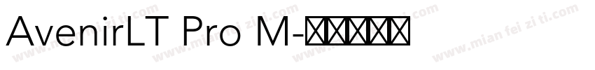 AvenirLT Pro M字体转换